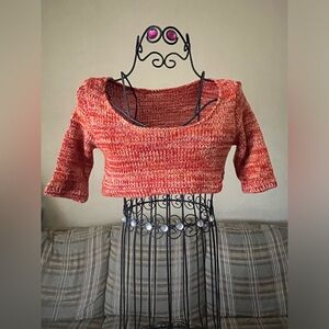 Y2k Knitted mini crop top/sweater